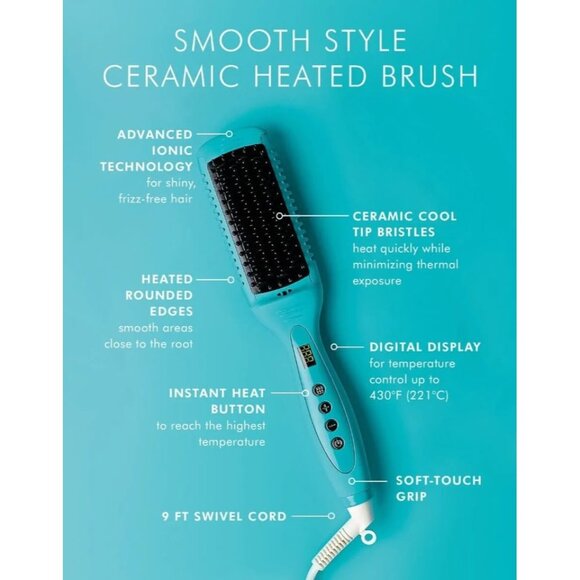 Moroccanoil Smooth Style Ceramic Heated Brush NOB - Picture 2 of 5